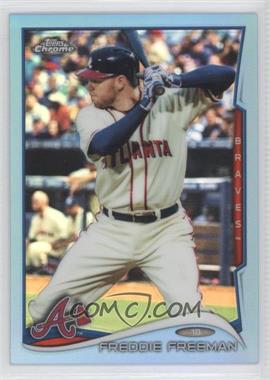 2014 Topps Chrome - [Base] - Blue Refractor #146 - Freddie Freeman /199