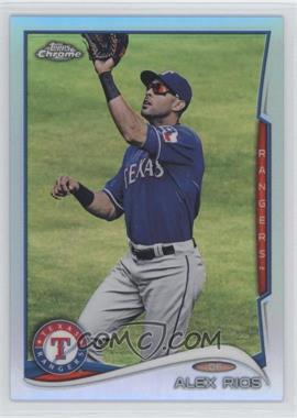 2014 Topps Chrome - [Base] - Blue Refractor #180 - Alex Rios /199