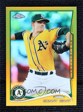 2014 Topps Chrome - [Base] - Gold Refractor #114 - Sonny Gray /50