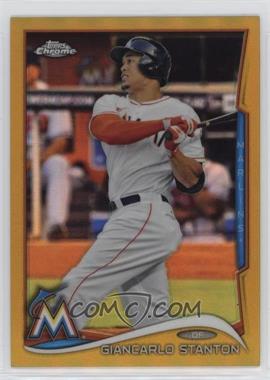 2014 Topps Chrome - [Base] - Gold Refractor #173 - Giancarlo Stanton /50