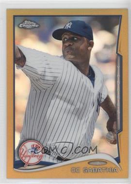 2014 Topps Chrome - [Base] - Gold Refractor #32 - CC Sabathia /50