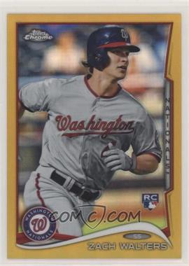2014 Topps Chrome - [Base] - Gold Refractor #62 - Zach Walters /50