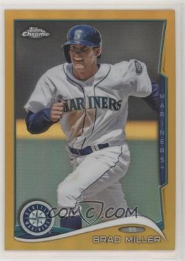 2014 Topps Chrome - [Base] - Gold Refractor #82 - Brad Miller /50