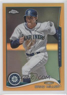 2014 Topps Chrome - [Base] - Gold Refractor #82 - Brad Miller /50