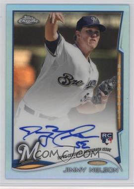 2014 Topps Chrome - [Base] - Image Variation Blue Refractor Rookie Autographs #203 - Jimmy Nelson /199