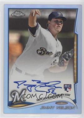 2014 Topps Chrome - [Base] - Image Variation Blue Refractor Rookie Autographs #203 - Jimmy Nelson /199