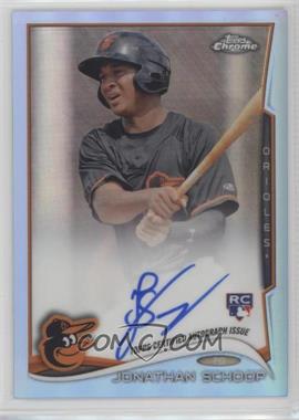 2014 Topps Chrome - [Base] - Image Variation Blue Refractor Rookie Autographs #33 - Jonathan Schoop /199