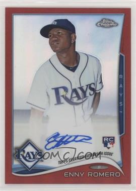 2014 Topps Chrome - [Base] - Image Variation Red Refractor Rookie Autographs #3 - Enny Romero /25