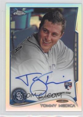 2014 Topps Chrome - [Base] - Image Variation Refractor Rookie Autographs #198 - Tommy Medica /499