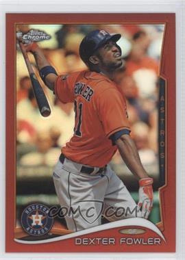 2014 Topps Chrome - [Base] - Red Refractor #74 - Dexter Fowler /25