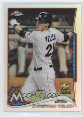 2014 Topps Chrome - [Base] - Refractor #215 - Christian Yelich