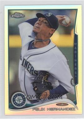 2014 Topps Chrome - [Base] - Refractor #61 - Felix Hernandez