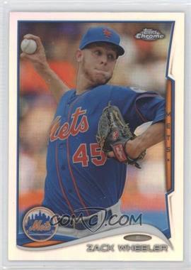 2014 Topps Chrome - [Base] - Refractor #87 - Zack Wheeler