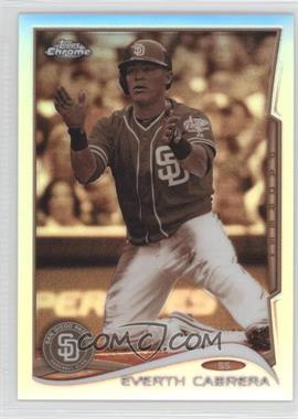 2014 Topps Chrome - [Base] - Sepia Refractor #113 - Everth Cabrera /75