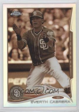 2014 Topps Chrome - [Base] - Sepia Refractor #113 - Everth Cabrera /75