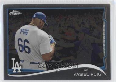 2014 Topps Chrome - [Base] #90.2 - Yasiel Puig (Signing Autographs)