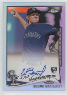 2014 Topps Chrome - Rookie Autographs - Blue Refractor #EB - Eddie Butler /199