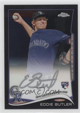 2014 Topps Chrome - Rookie Autographs - Silver & Black Refractor #EB - Eddie Butler /25