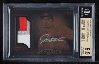 2014 Topps Dynasty - Autograph Patches #AP GS1 - Giancarlo Stanton /10 [BGS 9.5 GEM MINT]