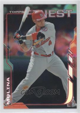 2014 Topps Finest - [Base] - Black Refractor #66 - Yadier Molina /99