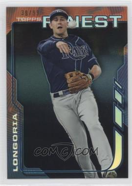 2014 Topps Finest - [Base] - Black Refractor #92 - Evan Longoria /99