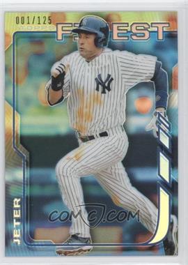 2014 Topps Finest - [Base] - Blue Refractor #54 - Derek Jeter /125