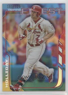 2014 Topps Finest - [Base] - Blue Refractor #86 - Matt Holliday /125