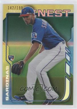 2014 Topps Finest - [Base] - Green Refractor #3 - Luis Sardinas /199