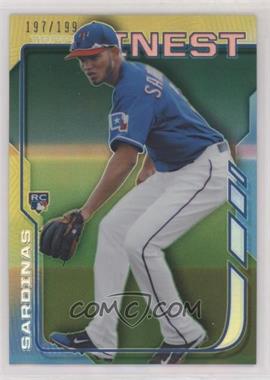 2014 Topps Finest - [Base] - Green Refractor #3 - Luis Sardinas /199