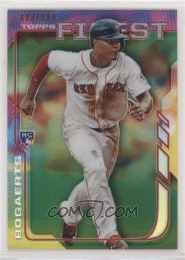 2014 Topps Finest - [Base] - Green Refractor #89 - Xander Bogaerts /199