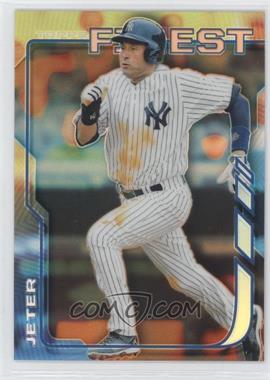 2014 Topps Finest - [Base] - Hot Box Orange Refractor #54 - Derek Jeter