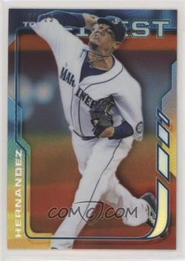 2014 Topps Finest - [Base] - Red Refractor #57 - Felix Hernandez /25