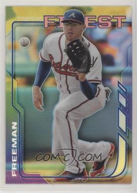 2014 Topps Finest - [Base] - Refractor #45 - Freddie Freeman