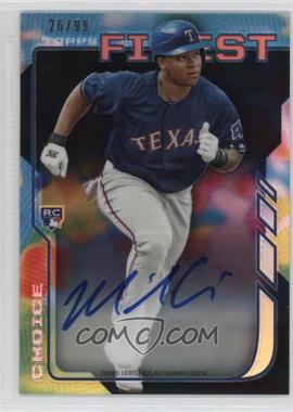 2014 Topps Finest - Rookie Autographs - Black Refractor #RA-MC - Michael Choice /99