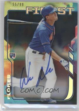 2014 Topps Finest - Rookie Autographs - Black Refractor #RA-WF - Wilmer Flores /99