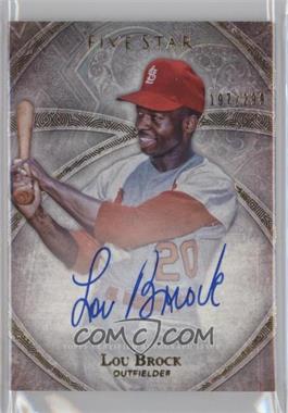 2014 Topps Five Star - Autographs #FSA-LB - Lou Brock /299