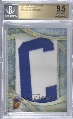 2014 Topps Five Star - Letter Relics #FSL-BJ - Bo Jackson (Letter C) /1 [BGS 9.5 GEM MINT]