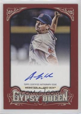 2014 Topps Gypsy Queen - Autographs - Red #GQA-AW - Allen Webster /49