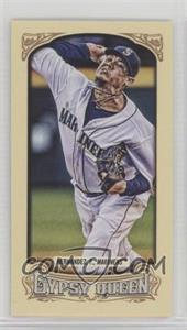 2014 Topps Gypsy Queen - [Base] - Mini #123.3 - Mini Image Variation - Felix Hernandez (White Jersey)