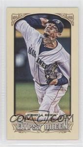 2014 Topps Gypsy Queen - [Base] - Mini #123.3 - Mini Image Variation - Felix Hernandez (White Jersey)