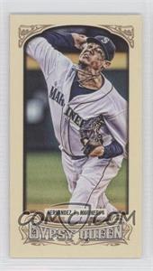 2014 Topps Gypsy Queen - [Base] - Mini #123.3 - Mini Image Variation - Felix Hernandez (White Jersey)