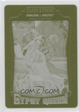 2014 Topps Gypsy Queen - Glove Stories - Printing Plate Yellow #GS-JD - Josh Donaldson /1