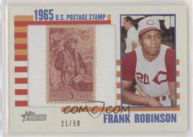 2014 Topps Heritage - 1965 U.S. Postage Stamp Relic #65US-FR - Frank Robinson /50