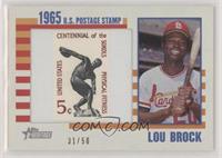 Lou Brock #/50