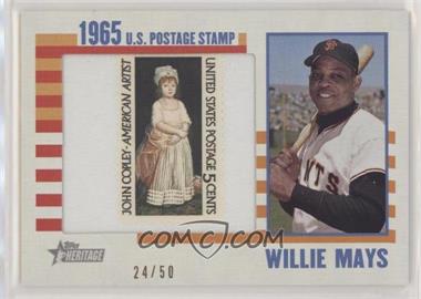 2014 Topps Heritage - 1965 U.S. Postage Stamp Relic #65US-WM - Willie Mays /50