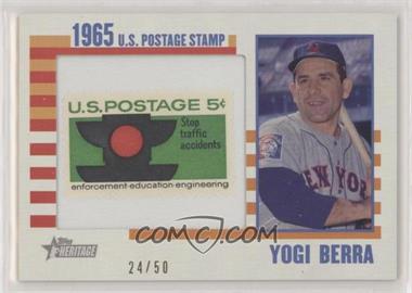2014 Topps Heritage - 1965 U.S. Postage Stamp Relic #65US-YB - Yogi Berra /50