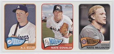 2014 Topps Heritage - Ad Panel Boxloader #EEM - A.J. Ellis, Nathan Eovaldi, Nate McLouth