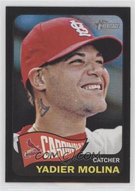 2014 Topps Heritage - [Base] - Black Border #THC-491 - Yadier Molina