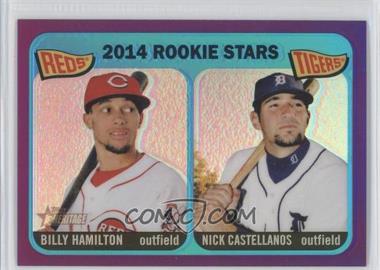 2014 Topps Heritage - [Base] - Chrome Purple Refractor #243 - Rookie Stars - Billy Hamilton, Nick Castellanos