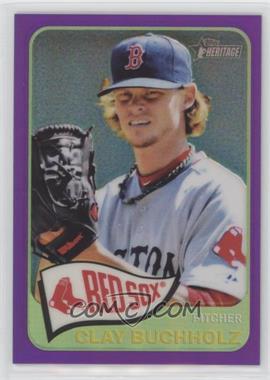 2014 Topps Heritage - [Base] - Chrome Purple Refractor #THC-213 - Clay Buchholz